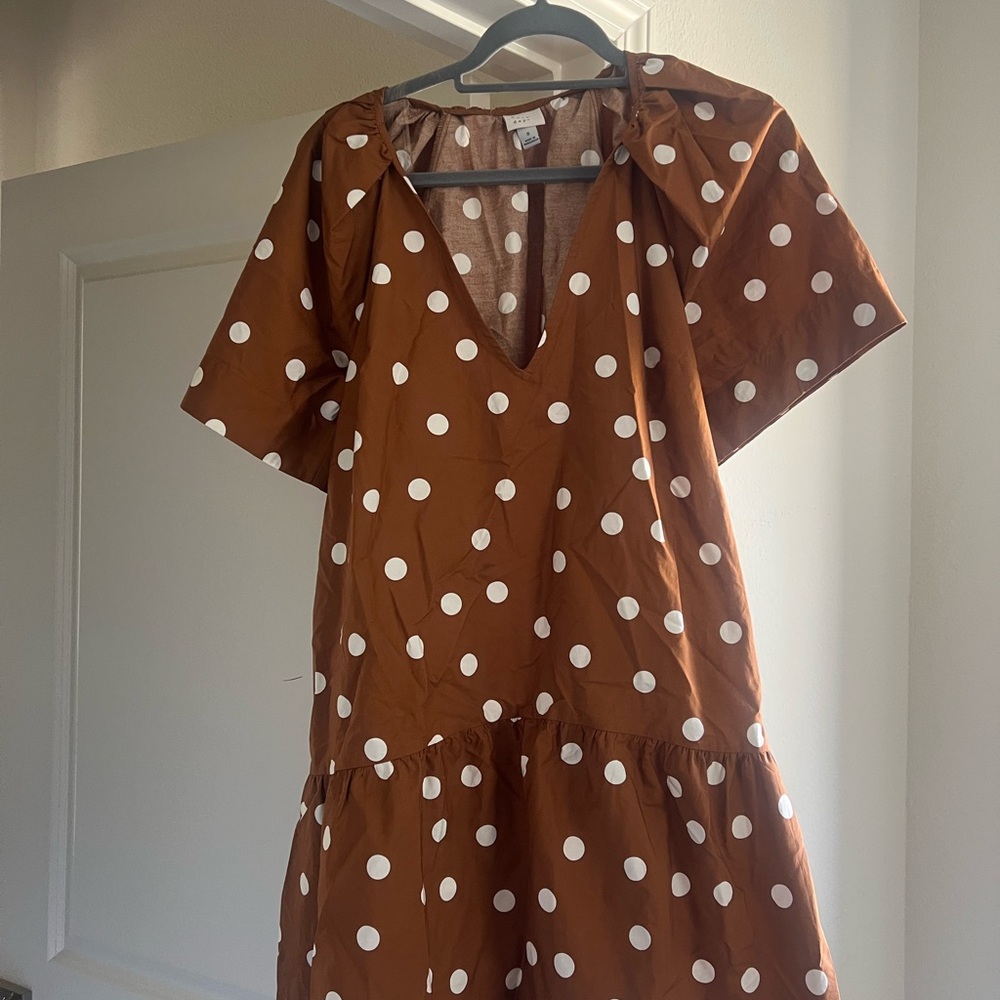 Brown Polka Dot Dress